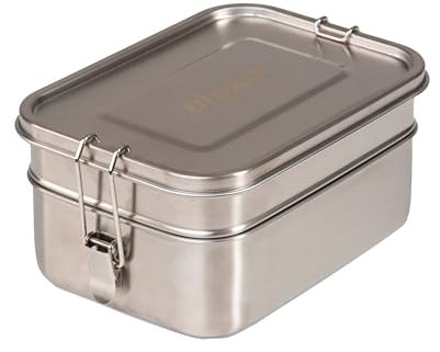 Alpkit Tiffin 1900 2-tier Lunchbox, camping, stainless steel
