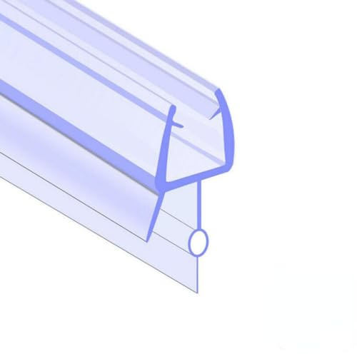 Transparent PVC Glass Door Seal Strip for Shower 4-Pack 35CM/13.77inch No-Glue Water Retaining Bar
