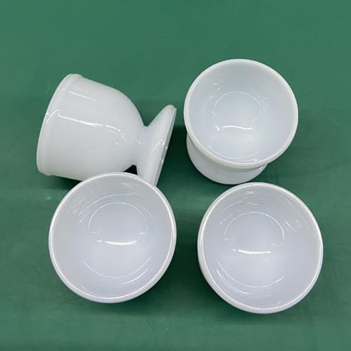 URPIZY Lot de 4 coquetiers blancs pour œufs durs et mous, parfaits pour le petit déjeuner, 2371602823