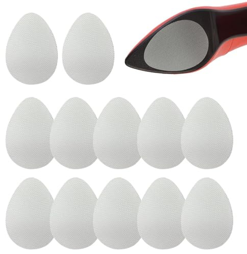Sohlen für Schuhe Rutschfeste, Hochwertige Gummi-Pads, Rutschfeste Schuhsohle, Lichtdurchlässig und Langlebig, Schuhsohle Gummi, Sole Protecto, für High Heels, Stiefel, 12 Stück (6 Paar)