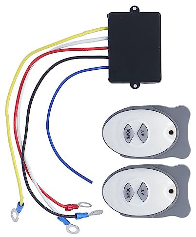 NDNCZDHC Kabelloser Winden-Empfänger-Sender Mit 1 Empfänger Und 2 Sendern, Nylon-Anker-Fernbedienung Für Ankerwinde, Kabelloser Schalter Für Boot-Segeltrimm-Controller, Hardware-Zubehör