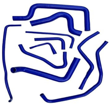 MKKDYC Refrigerante Manguitos Compatible con FIAT para Coupe 2.0 20V GT 1996 1997 1998 1999 2000 Manguera De Refrigerante De Silicona para Radiador Manguera De Radiador De Agua(Blue)