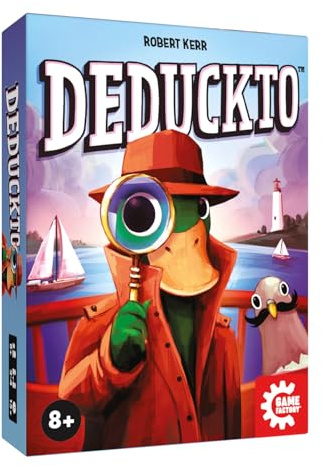 Game Factory 646089 Deduckto, tierisches Detektivspiel ab 8 Jahren | Deduktionsspiel für 2-4 Spieler, Kartenspiel für Kinder und Erwachsene