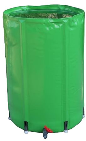 Collapsible Rainwater Tank - Efficient Portable Rain Barrel Water Butt with Filter Spigot Overflow Kit - Ideal Rainwater Collection System for Watering Equipment