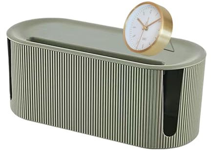 Qurygin Caja de Almacenamiento de Cables de 31 x 13,5 x 12,5 cm, Caja organizadora de Cables Verde, Caja organizadora de Cables marrón, Caja organizadora de Cables a Prueba de Polvo, Caja de