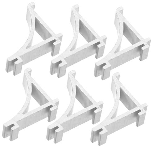 Tofficu Metal Refrigerator Rack Clips 6pcs Silver Aluminum Alloy Replacement Holders for Fridge and Freezer Space Optimization Feature