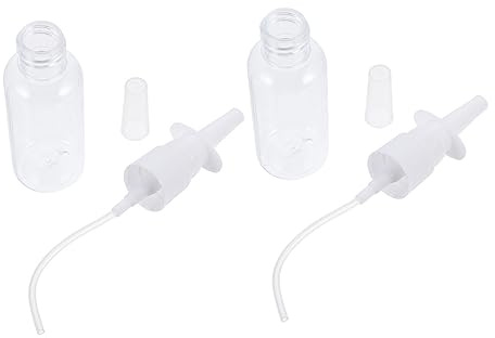 Irrigador Nasal Portátil 20ml Pet para Ñiño, 2 Piezas | Diseño Portátil, Operación Simple y Segura, Limpia Secreciones Nasales, Acabado Brillante