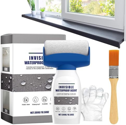 Adhesivo Impermeable Transparente - Spray Adhesivo para Hormigón 300ml - Resistente a la Intemperie, Duradero y Alta Adherencia para Sellado en Baños, Piscinas y Sótanos