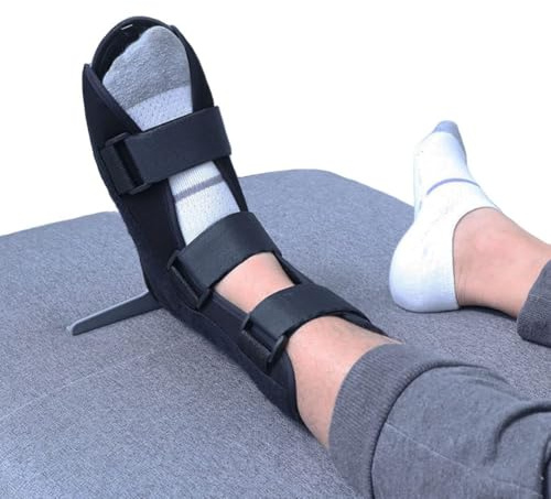 IBLUELOVER Knöchelstütze Verstellbare Knöchelorthese Fuß Drop Orthese offenem Zehen Knöchelbandage Orthopädischer gebrochener chirurgischer Fußgelenk Gipsschuhe für verletzte Füße Knöchelverstauchung