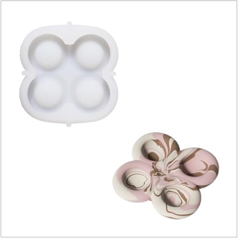 BOOWAN NICOLE Jesmonite SH1213 Support à œufs rond en silicone Moule à œufs Bac à œufs Bac à œufs Bac à œufs Boîte à œufs Boîte à œufs en plâtre Moules de moulage pour l'artisanat (SH1213)