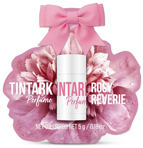 Solid parfym pinne, reseparfym bar för kvinnor, långvarig blommig perfume balm, mini eau de parfum, mjuk och naturlig 5 g (Rosy Reverie)