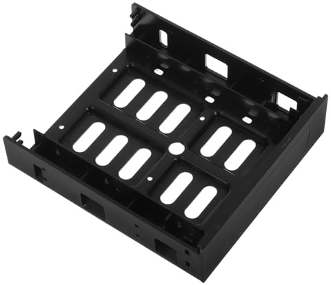 LALAFINA Support de Disque Dur Interne et Adaptateur Baie Avant Montage Robuste Antichoc avec Dissipation Thermique pour SSD et