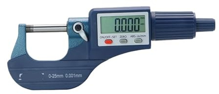 Micrómetro electrónico exterior de 0,001 mm Micrómetro digital de 0-25 mm Calibrador digital electrónico(5202-25)