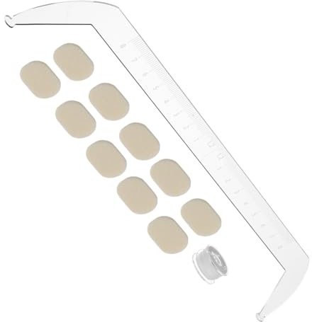 Regla Auxiliar para Cejas de Acrílico Transparente de Precisión | 1 Set, Mapeo Simétrico y Trazado Uniforme, Uso en Salón y Hogar, Ligero y Reutilizable
