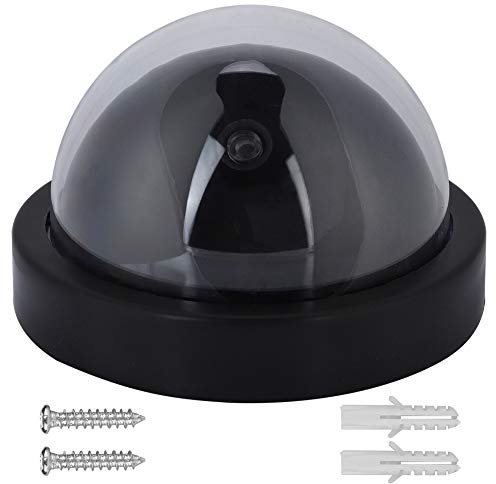 Bonbela Gefälschte Kamera Dome Kamera MR-02y Dummy Fake Dome Überwachungsüberwachungskamera Simulierte Köder 1 Stück Licht