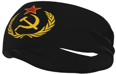 USSR Hammer & Sickle Sports Sweatband Unisex Non-Slip Wicking Sport Headbands
