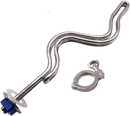 Elektrischer Tauchsieder Mit 1,5-Zoll-Tri-Clamp-Anschluss (Außendurchmesser 50,5 Mm) For Heimbrau-Anwendungen, 240 V, 4,5 KW/5,5 KW(Set-1,4.5KW)