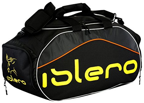 Islero gym sport kit väska ryggsäck duffel fotboll fitness träning MMA boxning bagage resväska 54 liter, gUL, Avtagbar