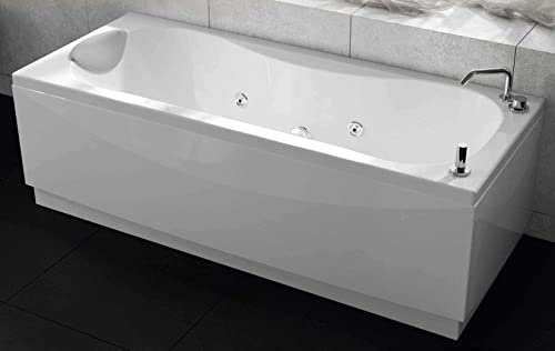 novoalugas Calypso – Vasca 170 x 75 sinistro Griferia Bianco 3 Pannello