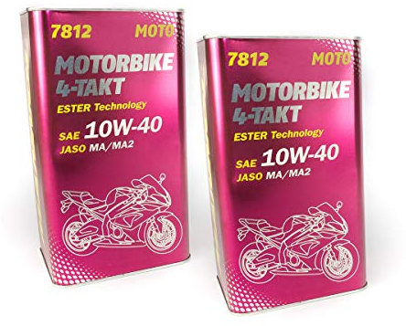 Motorbike 4-Takt Motorenöl SAE 10W-40 MANNOL API SL 8 Liter