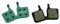 BBB Cycling Fahrrad Scheibenbremslage, High Performance Bremslage Disc Brake Pads fur Magura MT5e, 1 Paar (2 Stück), BBS-371E, Green, E-Bike