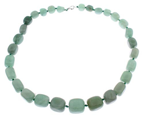 TreasureBay fantastisk naturlig ädelsten chunky halsband för kvinnor olika ädelstenar och färger tillgängliga, cod. TBGEM09