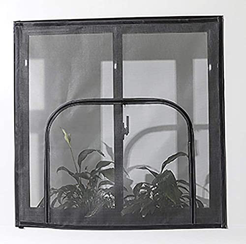 AORUI Fliegengitter mit Reißverschluss, Katzenschutz, Balkonsicherheitsnetz, Fliegenschutz, Mückenschutznetz, 100 x 120 cm, hochwertiges Fiberglas