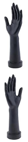 SM SunniMix 2er Pack Schaufensterpuppe Hand Links Rechts Modell Schmuck Armband Armreifen Ringe Ausstellungsstand Requisiten Einzelhandel Schwa