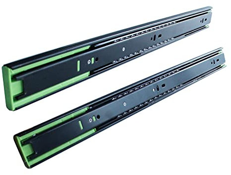 Hoopever Heavy Duty Drawer Runners, 500mm Soft Close Drawer Runners Full Extension Industrial Drawer Slides 50KG Load Capacity Side Mount Ball Bearing Shelf Guide Rails Replacement Self Close 1 Pair