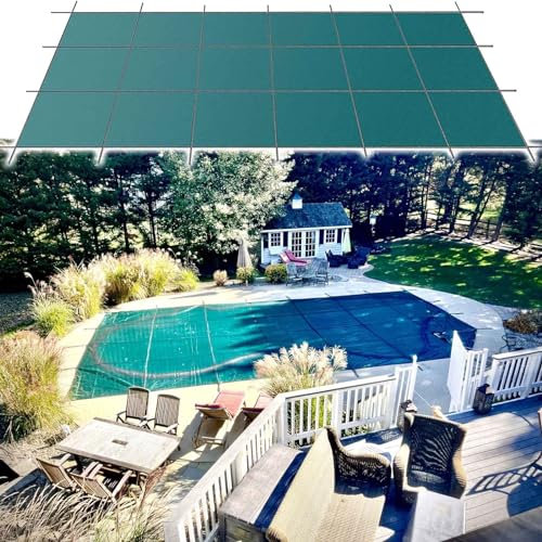 Piscinas Cobertor Cubierta Cobertor Funda Para piscina rectangular/ovalada/en forma de riñón, Cubiertas rectangulares para piscinas enterradas, cubierta de seguridad piscinas de invierno resistente ma