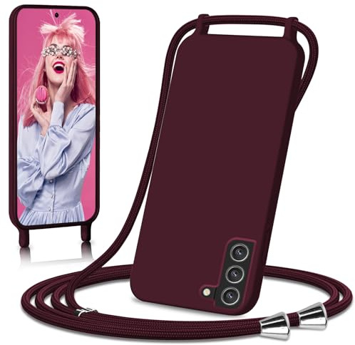 Ailicici Handykette für Samsung Galaxy S21 Hülle, Necklace Hülle mit Bands Handyhülle für zum Umhängen, Silikon Case mit Handykordel, Schutzhülle zum Umhängen Kordel