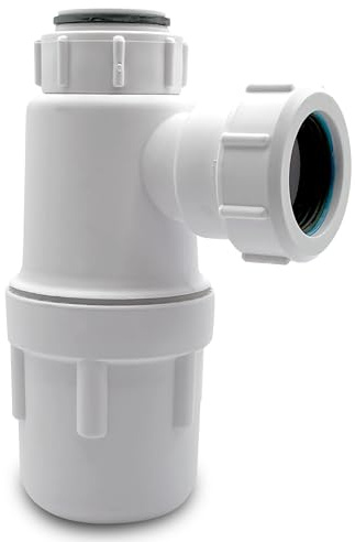 CranPlas CP102 | 40mm (1½″) Fixed Sink Bottle Trap | for Kitchen & Utility Sinks | Compact, Odour-Blocking, Easy-Clean Waste Trap | (Not for Toilet, Bathroom or Cloakroom Basins)
