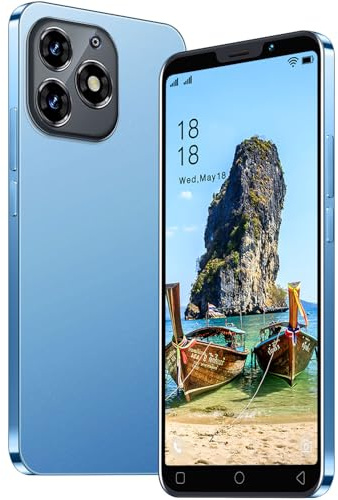 MTGud Cheap Mobile Phone, 5.0'' Dual SIM Dual Camera, Android 9.0, 16GB ROM (Extension to 128GB), Support WIFI/Bluetooth/Face ID Cell Phones (MT15P-Blue)