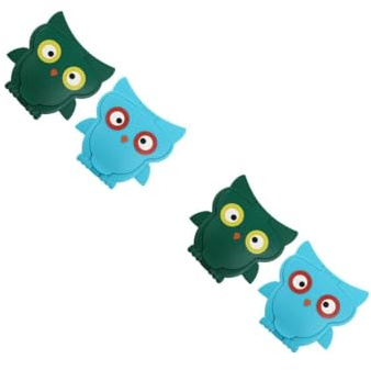 ibasenice 4pcs Cartoon Wet Wipe Lid Cover Reusable Tissue Caps for Wipes Pack Prevents Dust in Bathroom Kitchen