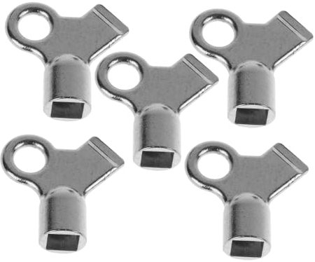 Alipis 5pcs Radiator Bleed Key Socket Keys for Easy Venting and Maintenance of Radiators Plumbing Valve Tool for Air Release