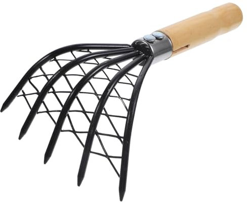TOYANDONA Rastrillo De Madera para Almejas Herramienta De Rastrillo para Mariscos Fácil Mango De Madera