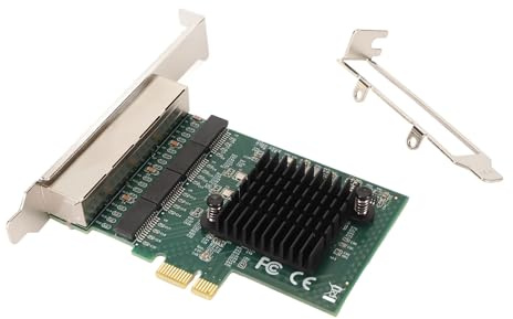 POENVFPO NA8111 T4 4 Port Gigabit Ethernet PCIe X1 -gränssnittskort med Flera Systemkompatibilitet, Stabil Anslutning, Full Av Duplex/Hjälp Adaptiv Duplex för/Användare