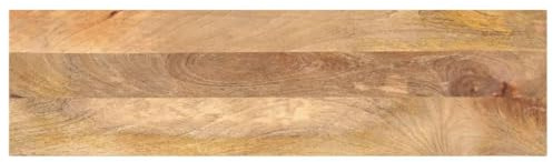 Qnhdfrt Piano in legno massello di mango 100 x 30 x 3 8 cm rettangolare design rustico robusto piano di lavoro per cucina sala da pranzo ed esterni