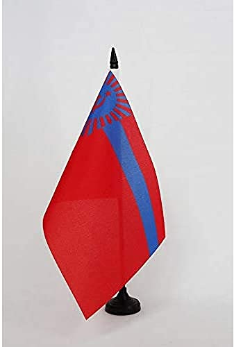 AZ FLAG bordsflagga Sovjetunionens socialistiska republiken Georgien 1921-1991 21 x 14 cm - liten kontorsflagga i Sovjetunionen RSSG 14 x 21 cm