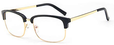keephen Gemütlich Fashion brillengestell männlich 2975 metall halbrahmen gläser rahmen weiblichen studenten retro brille rahmen spiegel (kein grad)