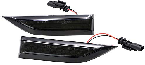 AutoStyle Satz LED Seitenblinker passgenau | kompatibel mit Volkswagen Transporter T6 2015-2020 - Smoke - inkl. dynamischem Lauflicht