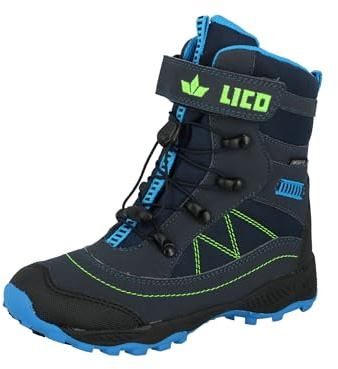 Lico Sundsvall Vs, Botte de neige mixte enfant, marine/blau/lemon, 25 EU