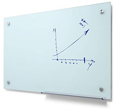 Scritto Whiteboard aus Glas, beschreibbar, magnetisch, 90 x 120 cm
