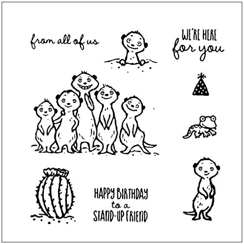 Xurgm Happy Birthday Clear Stamps -Silikon Stempel - Prägung Stempel - DIY Dekoration Stanzen - Stempel Silikon - DIY Stamp - Stempel Prägung