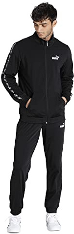 PUMA Herren BTS Poly Suit CL Trainingsanzug Jogginganzug 845845 Schwarz, Bekleidungsgröße:S