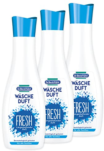 Dr. Beckmann Wäscheduft Fresh | für frischen und langanhaltenden Duft | ohne Weichspüler und für alle Textilien geeignet | 3x 250 ml