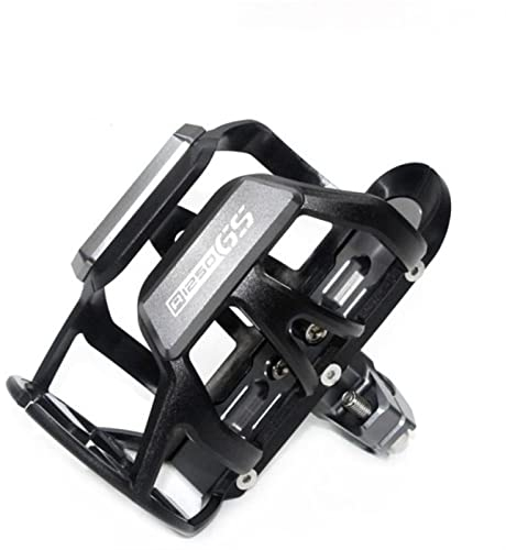 POPUCE Für BMW R1200GS R1250GS Motorrad Getränke Flaschenhalter Getränkehalter Stand ​​Mount Zubehör R1250 R1200 R 1250 1200 GS Zubehör (Farbe : Titan)