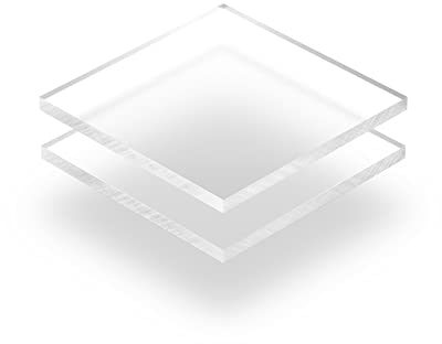 Acrylglasplatte Transparent 4 mm - Rechteck in Abmessungen von 10x10 cm bis 102x230 cm. UV-beständig, hochwertiges PMMA, Schutzfolie an beiden Seiten, ohne scharfe Kanten.