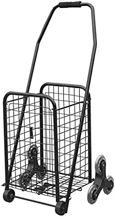 TAHALI Carrello della Spesa Carrello della Spesa Pieghevole Carrello della Scala Il Carrello Portatile a Tre Ruote è Molto Adatto for Lo Shopping Carrello della Spesa da Campeggio