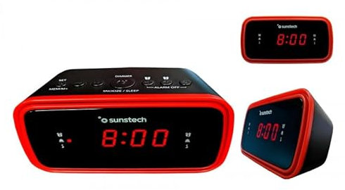 Sunstech Radio Reloj Despertador con Radio FM